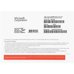 Windows 11 Pro 64 Bit Eng Intl 1pk DSP OEI DVD (FQC-10528)